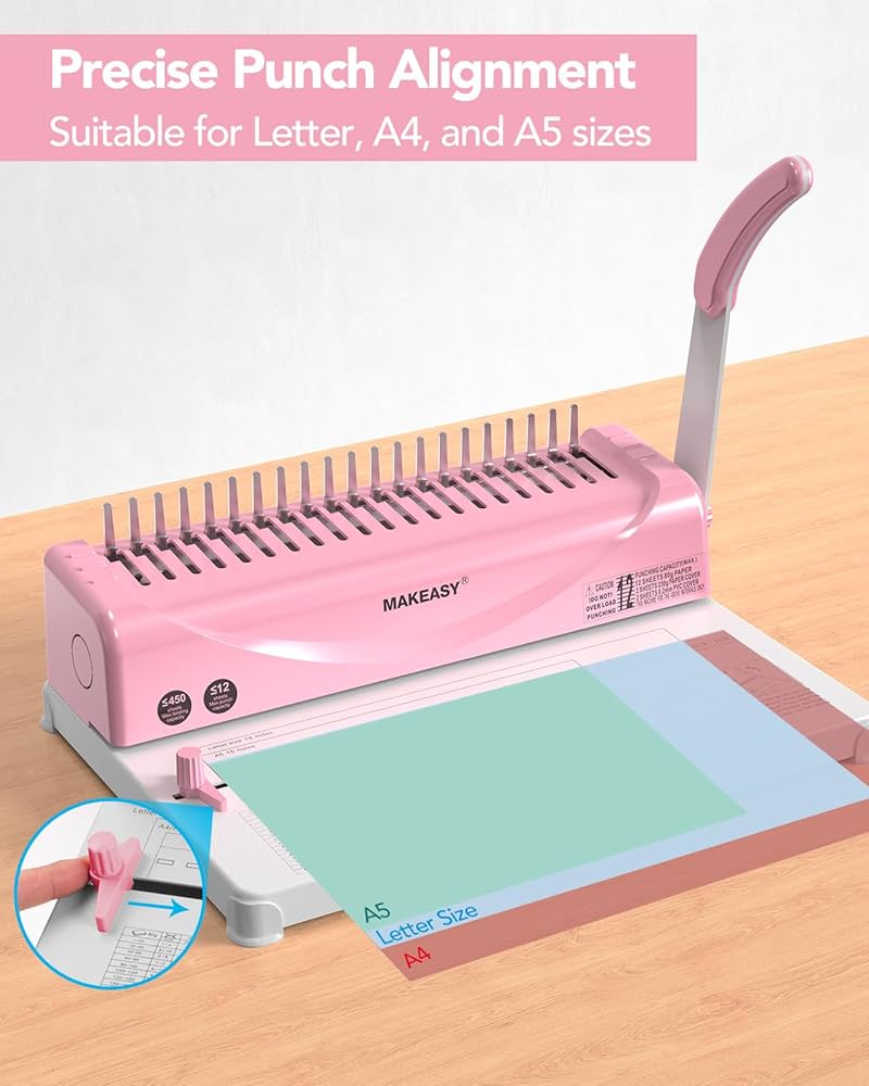 Amazon.com : MAKEASY Binding Machine, 21-Hole, Comb Binding